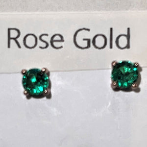 Colour Wave stud earrings RG Green