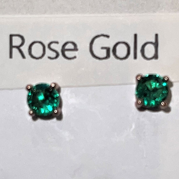 Colour Wave stud earrings RG Green
