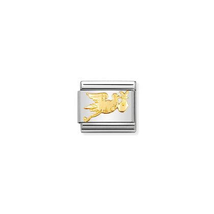 Classic 18ct Yellow Gold Stork